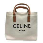 Pre-owned Canvas celine-bags Celine Vintage , White , Dames