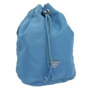 Pre-owned Nylon pouches Prada Vintage , Blue , Dames