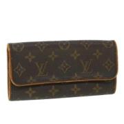 Pre-owned Canvas clutches Louis Vuitton Vintage , Brown , Dames