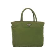 Pre-owned Nylon handbags Prada Vintage , Green , Dames