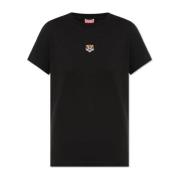 T-shirt met logo Kenzo , Black , Dames