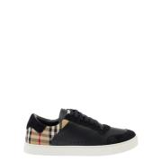 Check Sneakers Burberry , Black , Heren