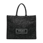 Zwarte handtas voor vrouwen Versace , Black , Dames