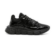 Zwarte Sneakers voor Mannen Aw24 Versace , Black , Heren