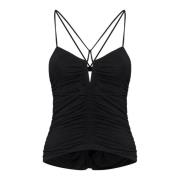 Zwarte Leila Top met Spaghettibandjes Isabel Marant , Black , Dames