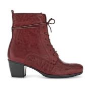 Rode leren veterschoenen Gabor , Red , Dames