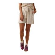 Beige High Waist Shorts Y.a.s , Beige , Dames