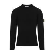 Zwarte Sweater Aw24 Herenmode Stone Island , Black , Heren