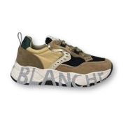 Club 105 Sneakers Voile Blanche , Brown , Dames