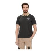 Polo Korte Mouw Aeronautica Militare , Gray , Heren