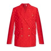 Blazer met Monogram Adidas Originals , Red , Dames