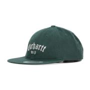 Platte klep pet Onyx Chervil/Wit Carhartt Wip , Green , Heren