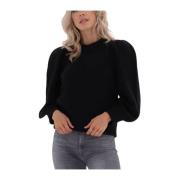 Dames Pullover Trui Zwart Gestuz , Black , Dames