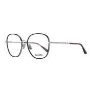 Zwarte vierkante metalen optische monturen Sandro , Black , Dames