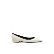 Ballet Flats met Logo Tory Burch , Beige , Dames