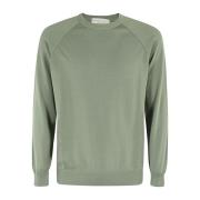 Raglan Katoen Crepe Finish Top Filippo De Laurentiis , Green , Heren