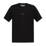 T-shirt met logo Versace Jeans Couture , Black , Heren