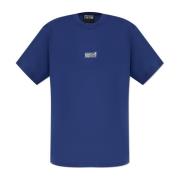 T-shirt met logo Versace Jeans Couture , Blue , Heren