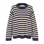 Gestreepte Gebreide Top Maritime Blue Masai , Blue , Dames