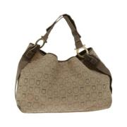 Pre-owned Cotton shoulder-bags Salvatore Ferragamo Pre-owned , Beige ,...