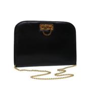 Pre-owned Leather shoulder-bags Salvatore Ferragamo Pre-owned , Black ...