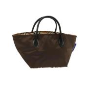 Pre-owned Nylon handbags Burberry Vintage , Brown , Dames