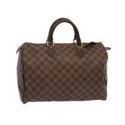 Pre-owned Canvas handbags Louis Vuitton Vintage , Brown , Dames