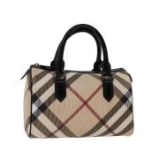 Pre-owned Canvas handbags Burberry Vintage , Beige , Dames