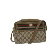 Pre-owned Canvas gucci-bags Gucci Vintage , Beige , Dames