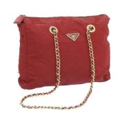 Pre-owned Nylon prada-bags Prada Vintage , Red , Dames