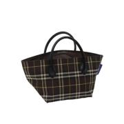 Pre-owned Nylon handbags Burberry Vintage , Brown , Dames