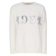 Witte Sweater Plata Maglia Max Mara , White , Dames