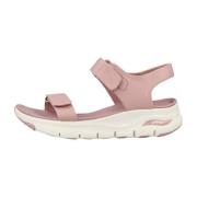 Arch Fit Touristy Platte Sandalen Skechers , Pink , Dames