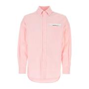 Stijlvolle Roze Katoenen Shirt Palm Angels , Pink , Heren