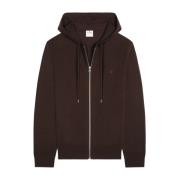 Bruine Merinowol Hoodie Courrèges , Brown , Heren