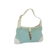 Pre-owned Canvas gucci-bags Gucci Vintage , Blue , Dames