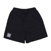 Trek Shorts Zwart Lichtgewicht Stof Usual , Black , Heren