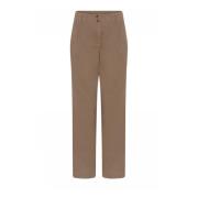 Rechte Pijp Broek Portabella Stijl Gustav , Brown , Dames