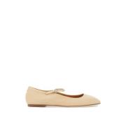 Vierkante Neus Mary Jane Ballerinas aeyde , Beige , Dames