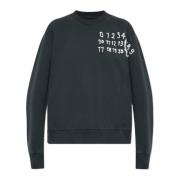 Sweatshirt met logo MM6 Maison Margiela , Black , Dames