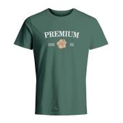 Bloemenlabelprint T-shirt met korte mouwen Jack & Jones , Green , Here...