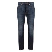 Stretch katoenen jeans met metalen klinknagels Palm Angels , Blue , He...