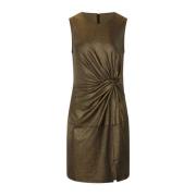 Mouwloze Lurex Jurk Molly Bracken , Green , Dames