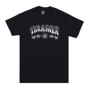 Zwart Barbed Wire Tee Korte Mouw Thrasher , Black , Unisex