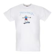 Logo Tee Heren T-Shirt Wit/Blauw/Rood Thrasher , White , Unisex