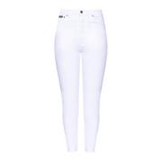 Jeans met logo Dolce & Gabbana , White , Dames