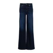 Blauwe Denim Wide Leg Jeans Liu Jo , Blue , Dames