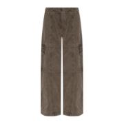 Broek met zakken Kenzo , Brown , Dames