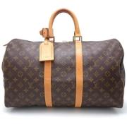 Pre-owned Canvas handbags Louis Vuitton Vintage , Brown , Dames