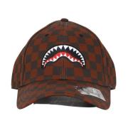 Bruin Geruit Geborduurd Hoed Sprayground , Brown , Unisex